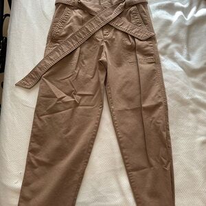 LOFT Chic Tan High-Waisted Pants